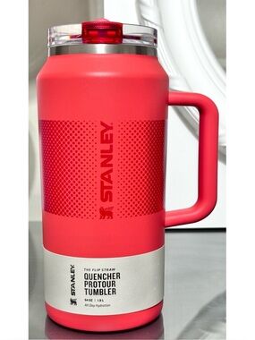 Stanley Quencher ProTour Flip Straw 64oz Tumbler, HOT CORAL FADE
